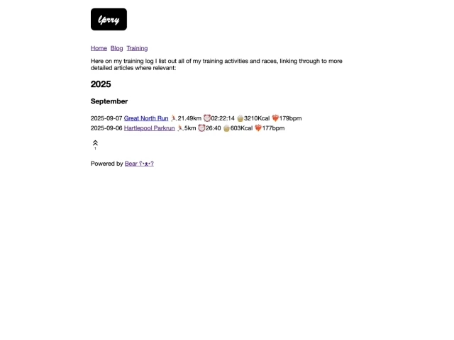 A screenshot from my Helvetica heavy bearblog theme.